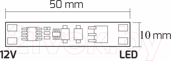 Изображение товара Выключатель для светодиодной ленты AKS Встраиваемый в профиль с диммированием (60W)