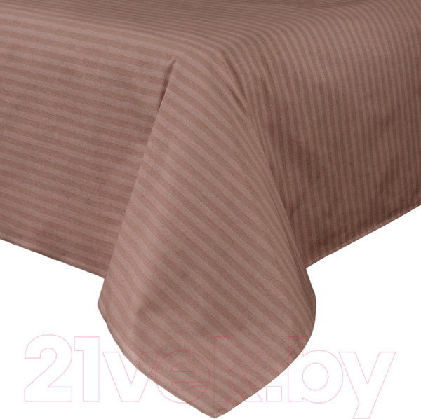 Изображение товара Простыня Milanika Какао 2сп (поплин-страйп)