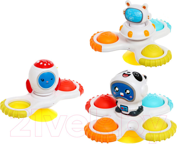 Изображение товара Набор игрушек для ванной Sima-Land Вертушки. Космос B20C / 9929689 (3шт)