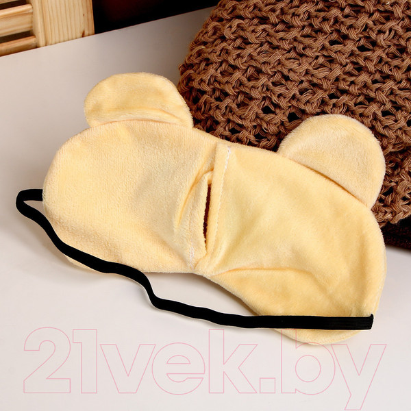 Изображение товара Подушка на шею Sima-Land Мишка с маской для сна / 2803777