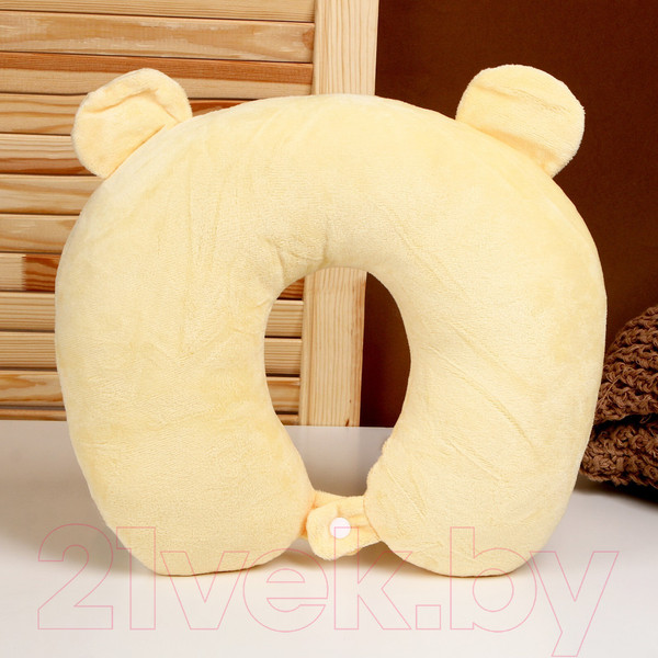 Изображение товара Подушка на шею Sima-Land Мишка с маской для сна / 2803777