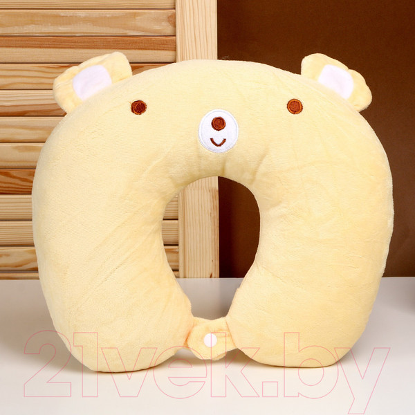 Изображение товара Подушка на шею Sima-Land Мишка с маской для сна / 2803777