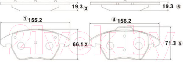 Изображение товара Тормозные колодки CTR GK1234