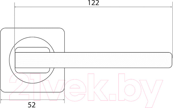 Изображение товара Ручка дверная Trodos 517 серия 02 (графит)