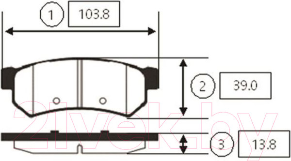 Изображение товара Тормозные колодки CTR GK0448