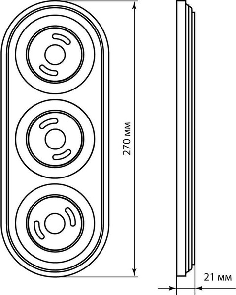 Изображение товара Рамка для выключателей и розеток TDM Виви SQ1820-1091 (белый)
