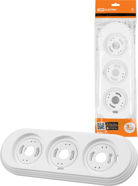 Изображение товара Рамка для выключателей и розеток TDM Виви SQ1820-1091 (белый)