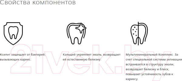 Изображение товара Зубная паста R.O.C.S. Активный кальций (135г)