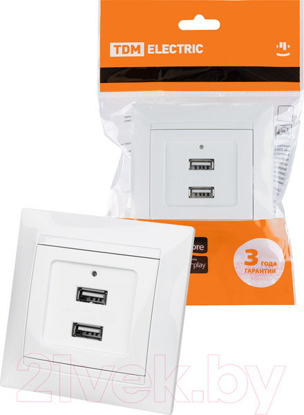 Изображение товара Розетка TDM Лама SQ1815-0041 (белый)