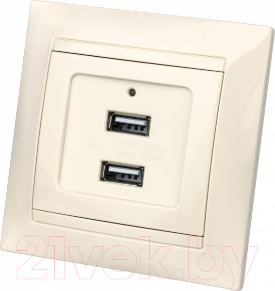 Изображение товара Розетка TDM Лама SQ1815-0141 (слоновая кость)