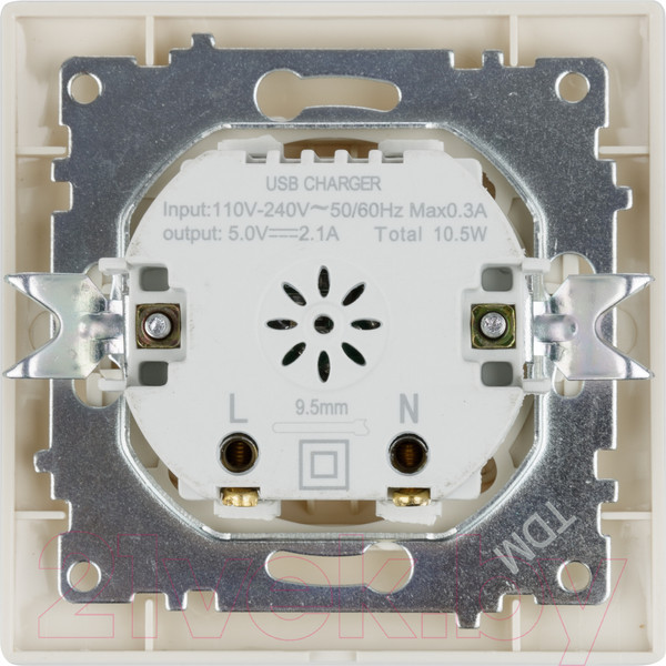 Изображение товара Розетка TDM Лама SQ1815-0141 (слоновая кость)
