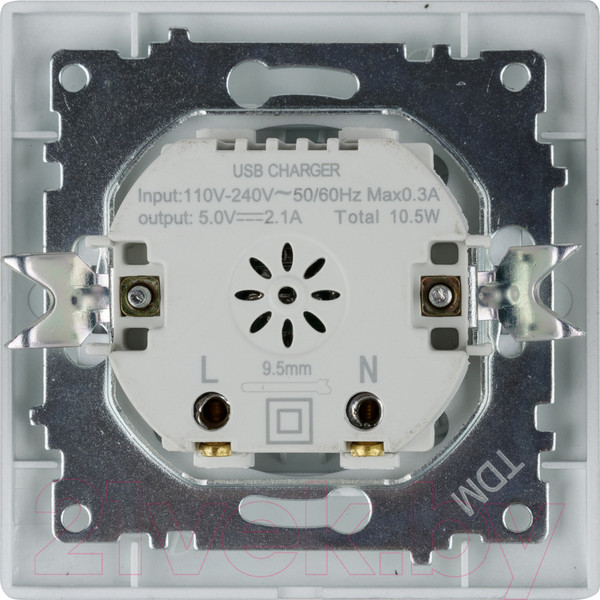 Изображение товара Розетка TDM Лама SQ1815-0241 (металлик)