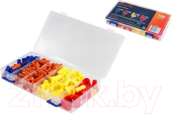 Изображение товара Набор изолирующих зажимов Юпитер СИЗ-1 / JP7206 (136шт)