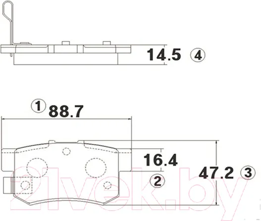Изображение товара Тормозные колодки CTR GK0325