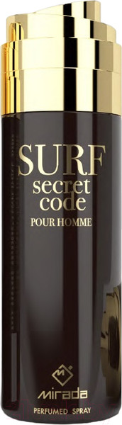 Изображение товара Дезодорант-спрей Mirada Surf Secret Code for Men (200мл)