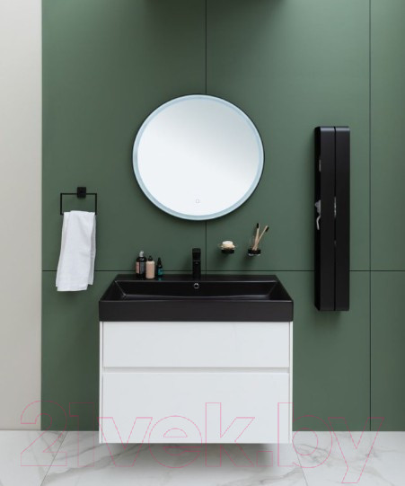 Изображение товара Полка для ванной Aquanet Магнум H / 326457 (черный матовый)