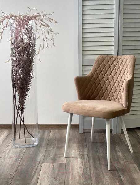 Изображение товара Стул M-City Herman 360 градусов / 461MC05506 (бежевый велюр/белый)