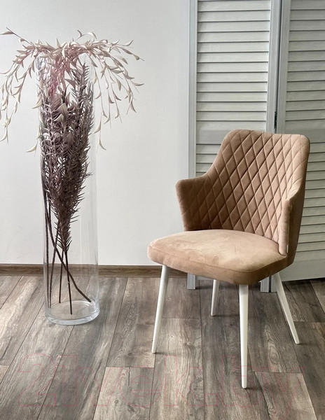 Изображение товара Стул M-City Herman 360 градусов / 461MC05506 (бежевый велюр/белый)