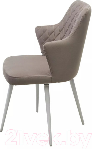 Изображение товара Стул M-City Herman 360 градусов / 461MC05505 (латте велюр/белый)