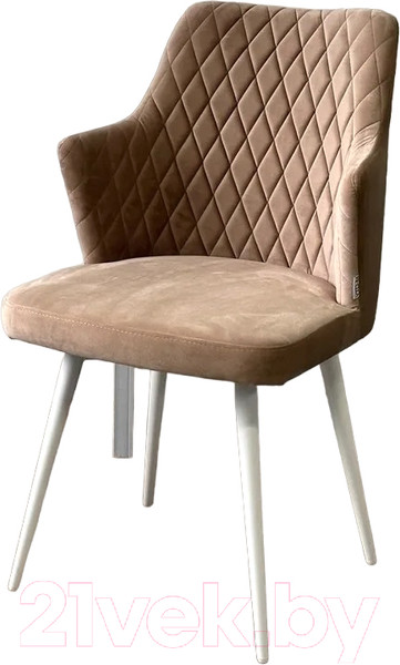 Изображение товара Стул M-City Herman / 461MC05477 (бежевый велюр/белый)