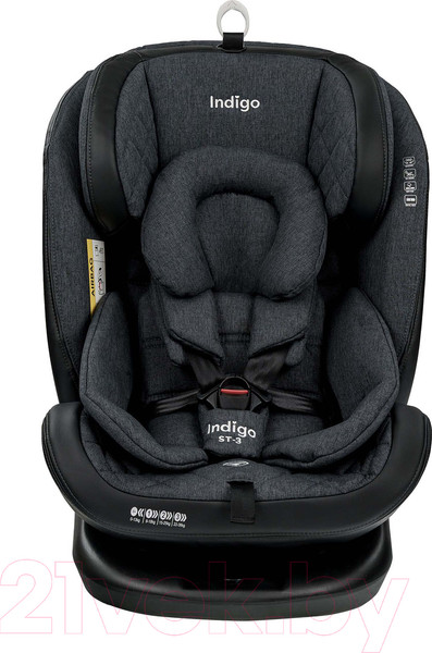 Изображение товара Автокресло INDIGO Aero Isofix ST-3 (темно-серый лен)