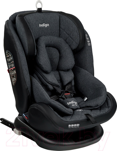 Изображение товара Автокресло INDIGO Aero Isofix ST-3 (темно-серый лен)
