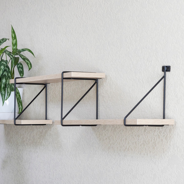 Изображение товара Полкодержатель AKS Kombo (черный матовый)