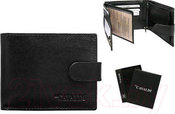 Изображение товара Портмоне Cedar 4U Cavaldi / 0002L-P-BS-RFID (черный)