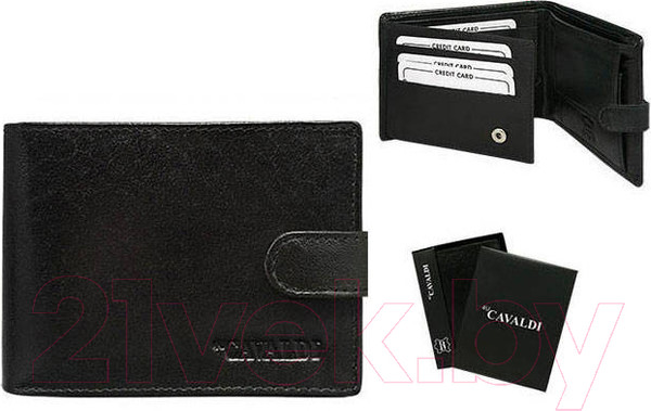 Изображение товара Портмоне Cedar 4U Cavaldi / 0670L-P-BS-RFID (черный)