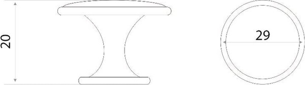 Изображение товара Ручка для мебели Trodos ZY-120 сплав ЦАМ (медь)