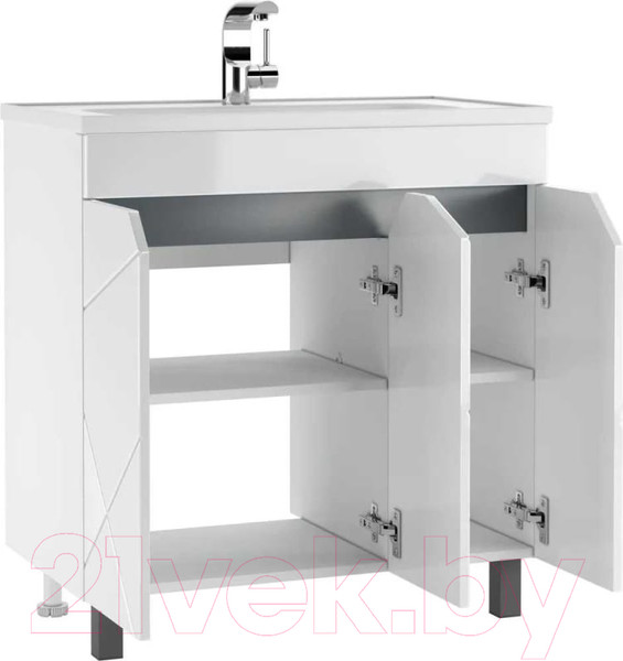 Изображение товара Тумба под умывальник Домино Absolute 80 Vector без ящика / DV6604T