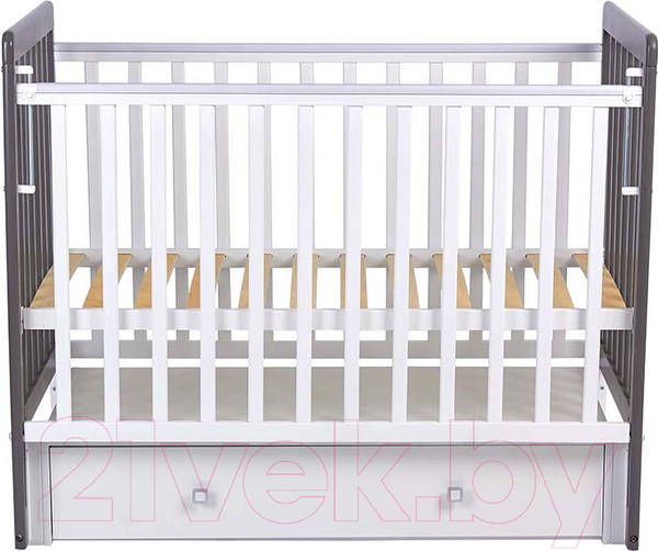 Изображение товара Детская кроватка Фея 328-01 / 0003162-19 (белый/графит)