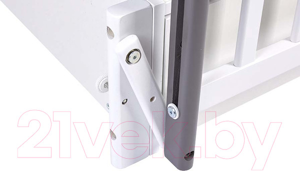 Изображение товара Детская кроватка Фея 328-01 / 0003162-19 (белый/графит)