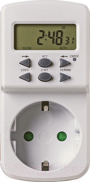 Изображение товара Розетка с таймером TDM SQ1506-0102