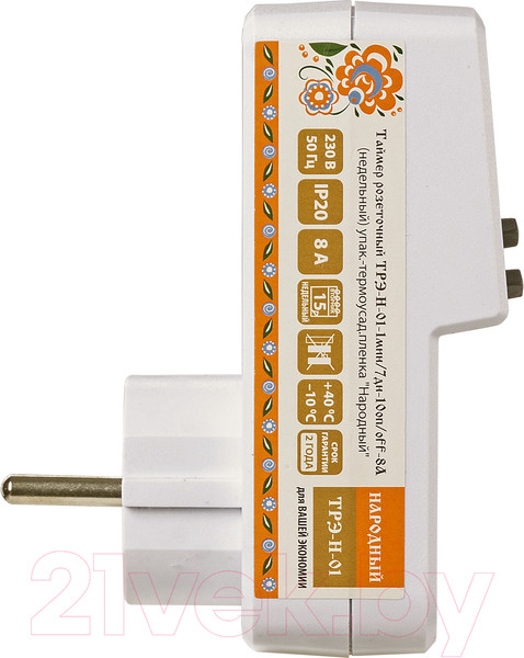 Изображение товара Розетка с таймером TDM SQ1506-0102