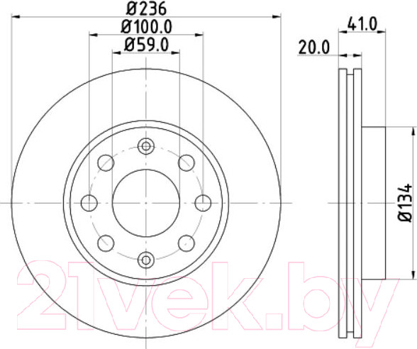 Изображение товара Тормозной диск Nisshinbo ND6065K