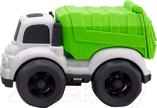 Изображение товара Автомобиль игрушечный Funky Toys Эко-машинка. Городская техника / FT0278073 (белый/зеленый)