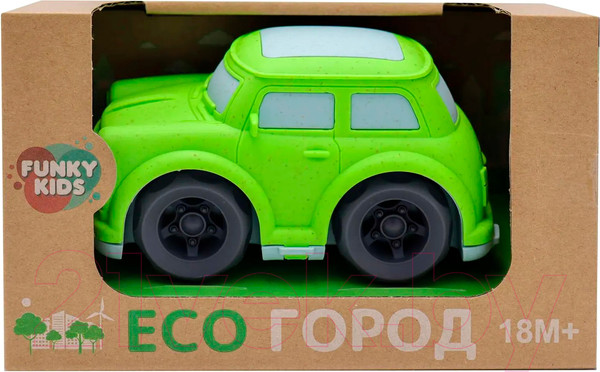 Изображение товара Автомобиль игрушечный Funky Toys Эко-машинка / FT0304318-1 (зеленый)