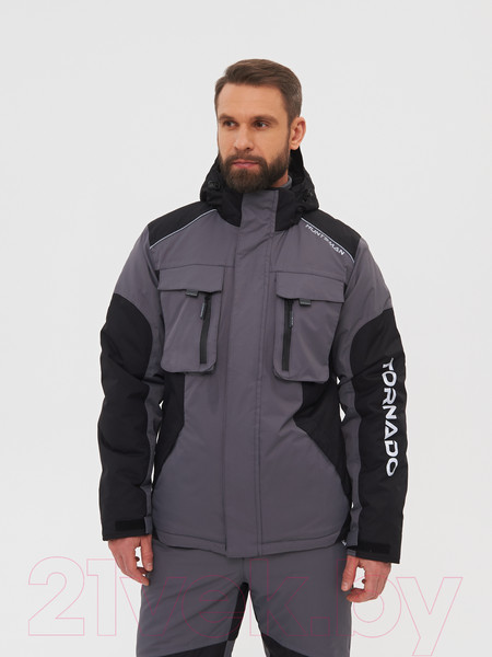 Изображение товара Костюм для охоты и рыбалки Huntsman Торнадо Breathable до -15°C (р-р 44-46/170-176, серый)