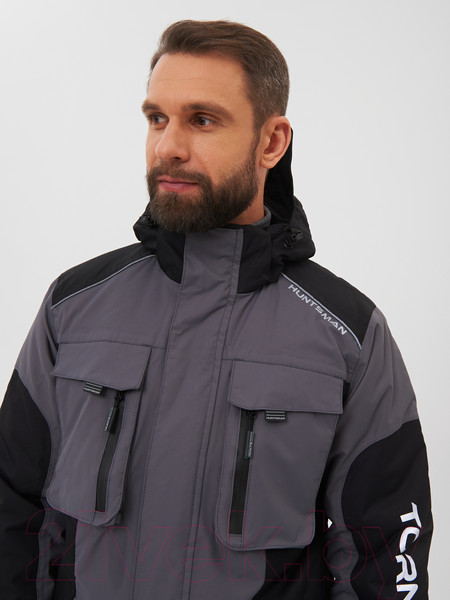 Изображение товара Костюм для охоты и рыбалки Huntsman Торнадо Breathable до -15°C (р-р 44-46/170-176, серый)