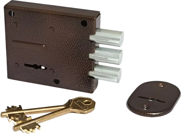 Изображение товара Замок накладной Симеко БИФ-0025-1x2-ЛК