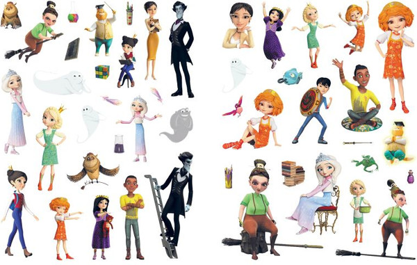 Изображение товара Развивающая книга Эксмо В школе волшебства. Суперальбом с прикольными наклейками