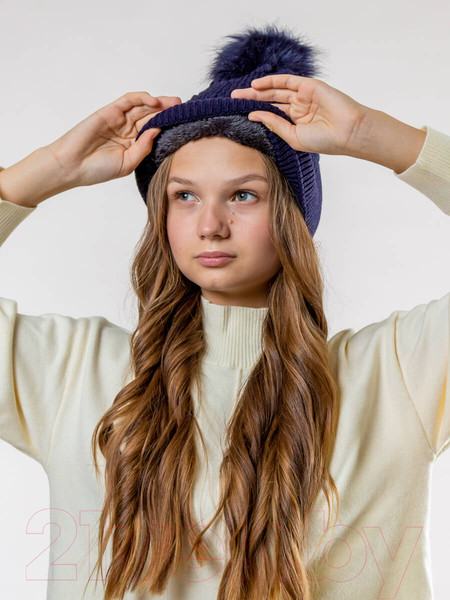 Изображение товара Шапка Isee A7-19 (р.52-56, темно-синий)