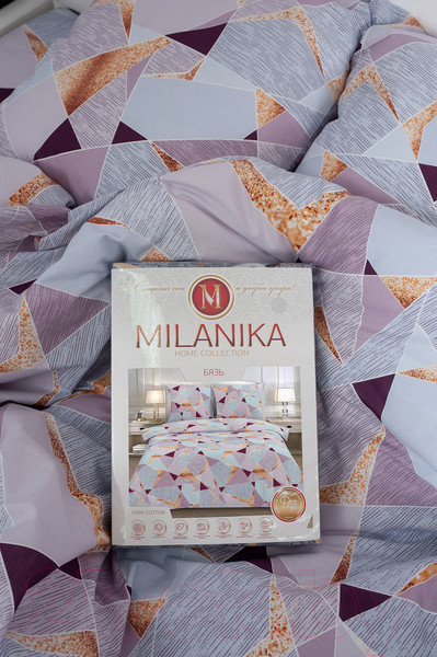 Изображение товара Комплект постельного белья Milanika Аксиома Евро (бязь)