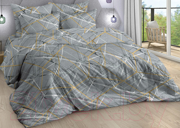 Изображение товара Комплект постельного белья Milanika Ребус Семейный (бязь)