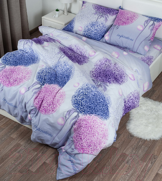 Изображение товара Комплект постельного белья Milanika Николь 2сп с европростыней (бязь)