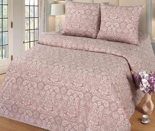 Изображение товара Комплект постельного белья Milanika Латте 1.5сп (поплин/жаккард)