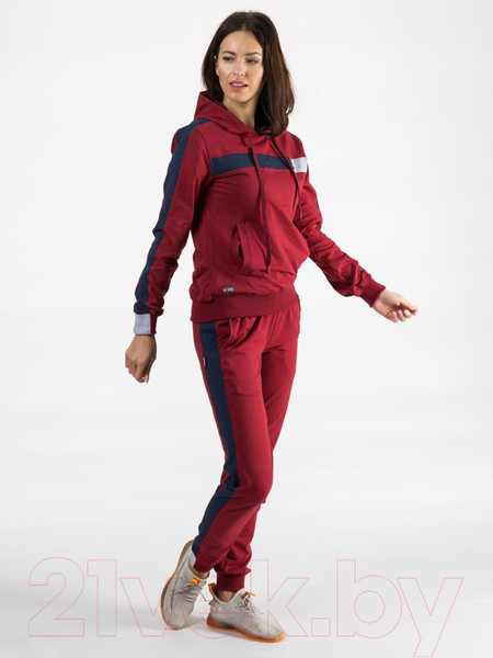 Изображение товара Спортивный костюм Isee FN-55715 (р.50, бордовый)