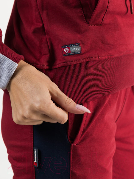 Изображение товара Спортивный костюм Isee FN-55715 (р.50, бордовый)