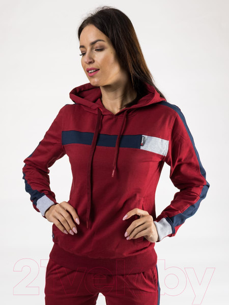 Изображение товара Спортивный костюм Isee FN-55715 (р.50, бордовый)
